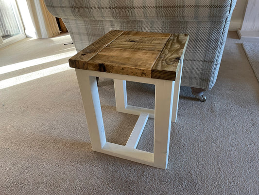 Occasional Table / Side Table with Cream Box Legs