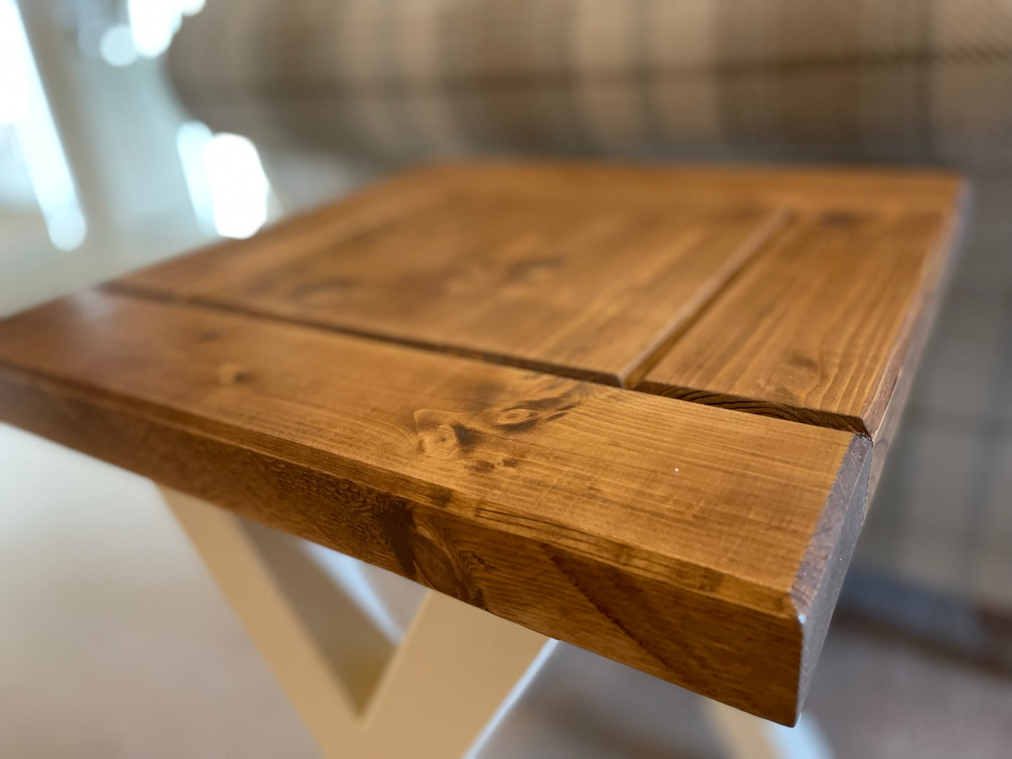 Occasional Table / Side Table with Cream X Cross Legs