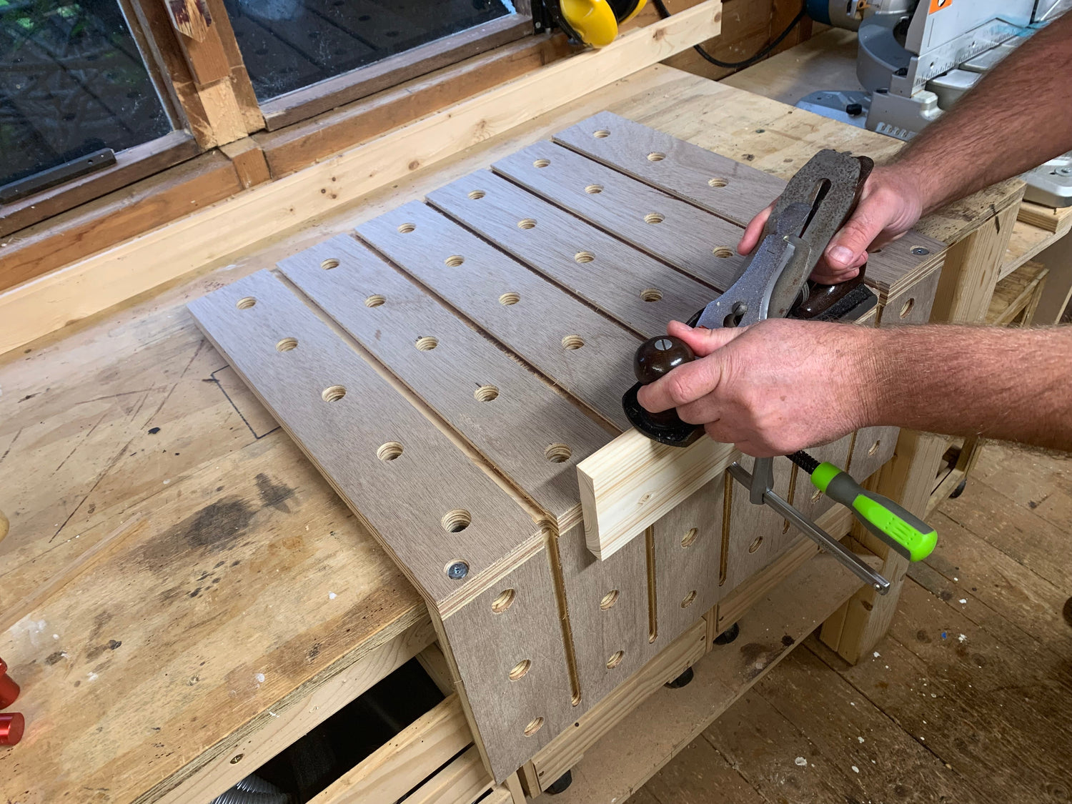 HDS Portable Workbench Lite | Compact Portable Workbench with Dog Holes