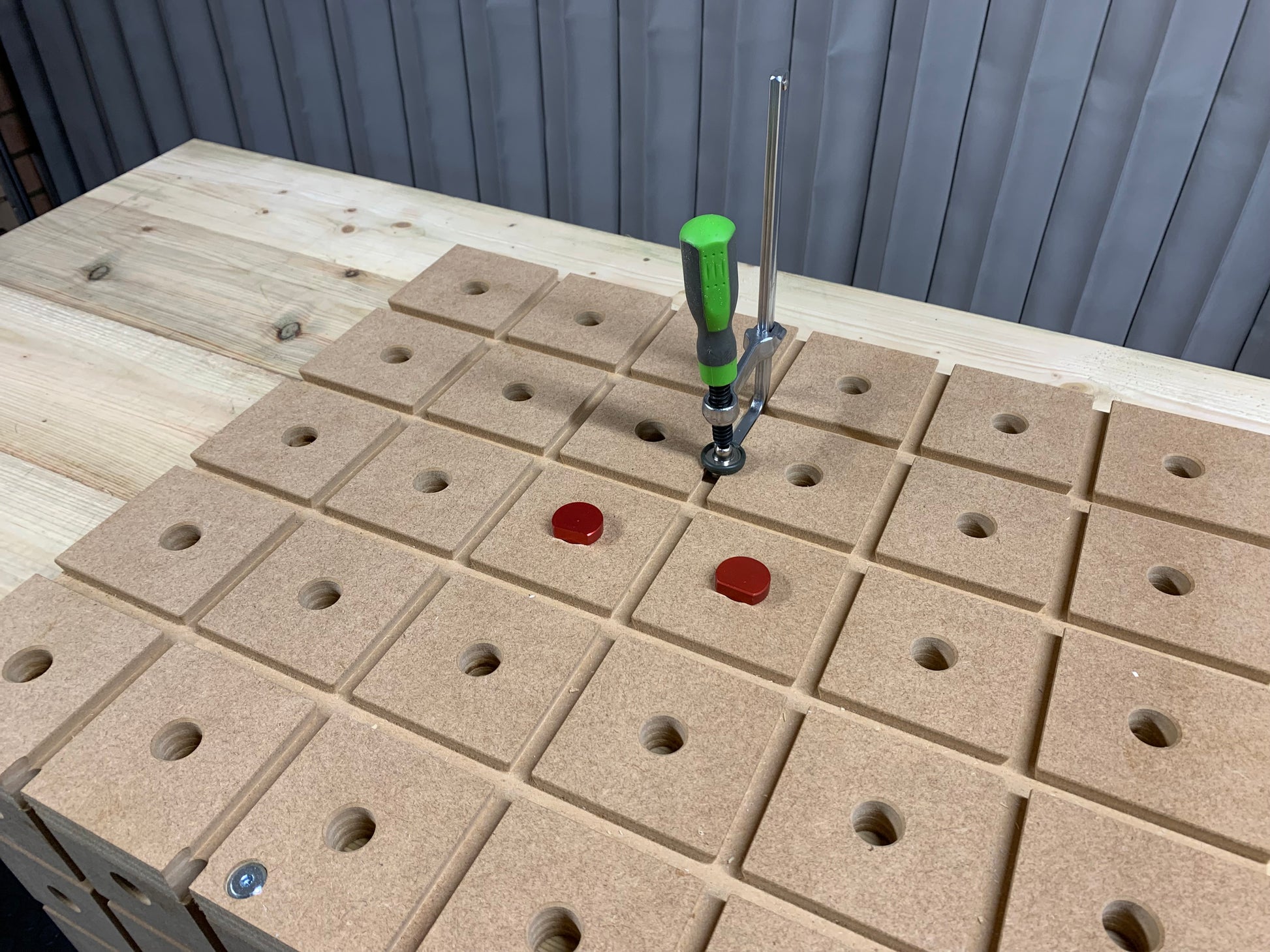 Close-up of the accessories included in the HDS holddown system starter pack