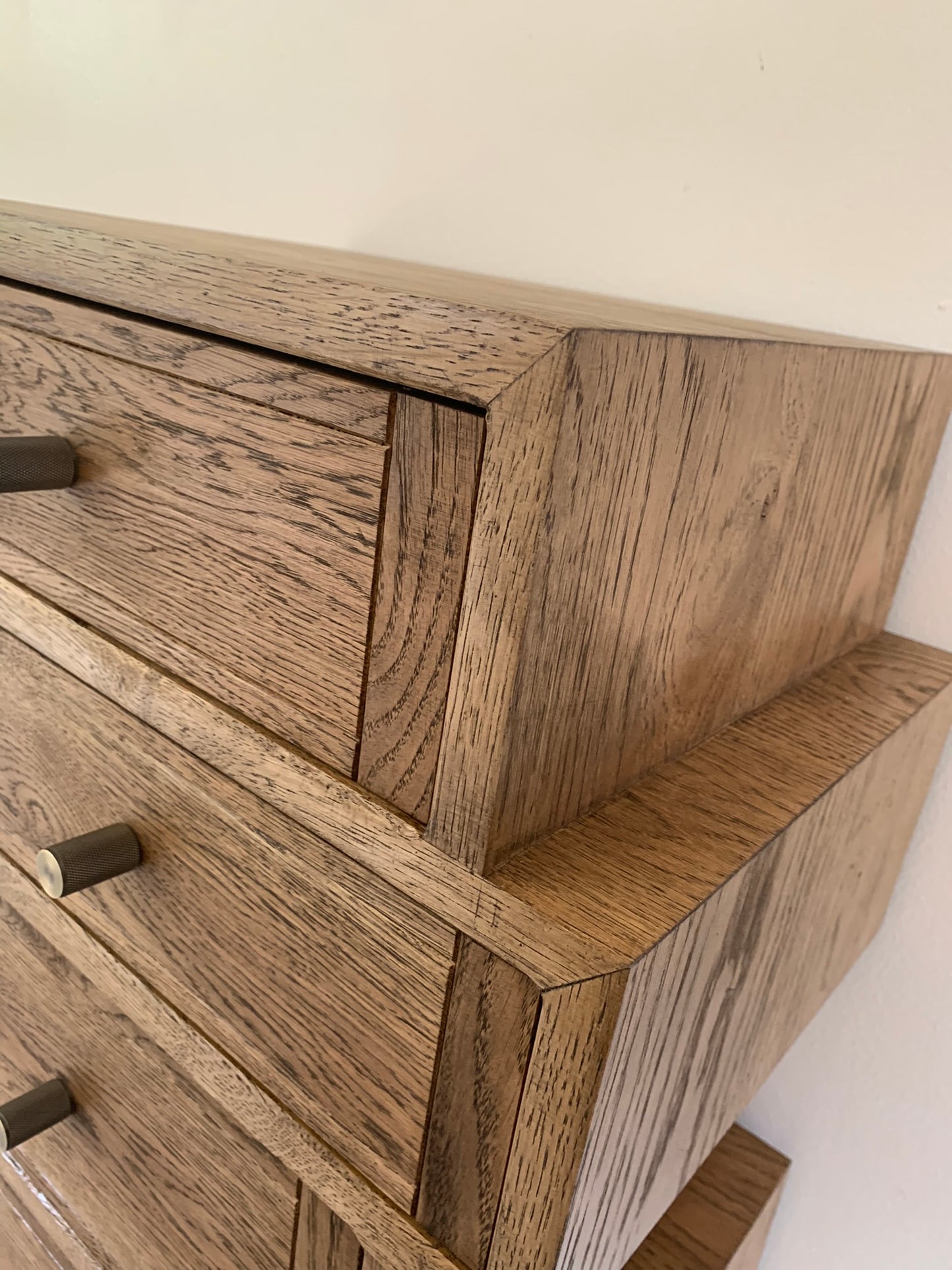 Zig Zag Offset Drawers in Oak