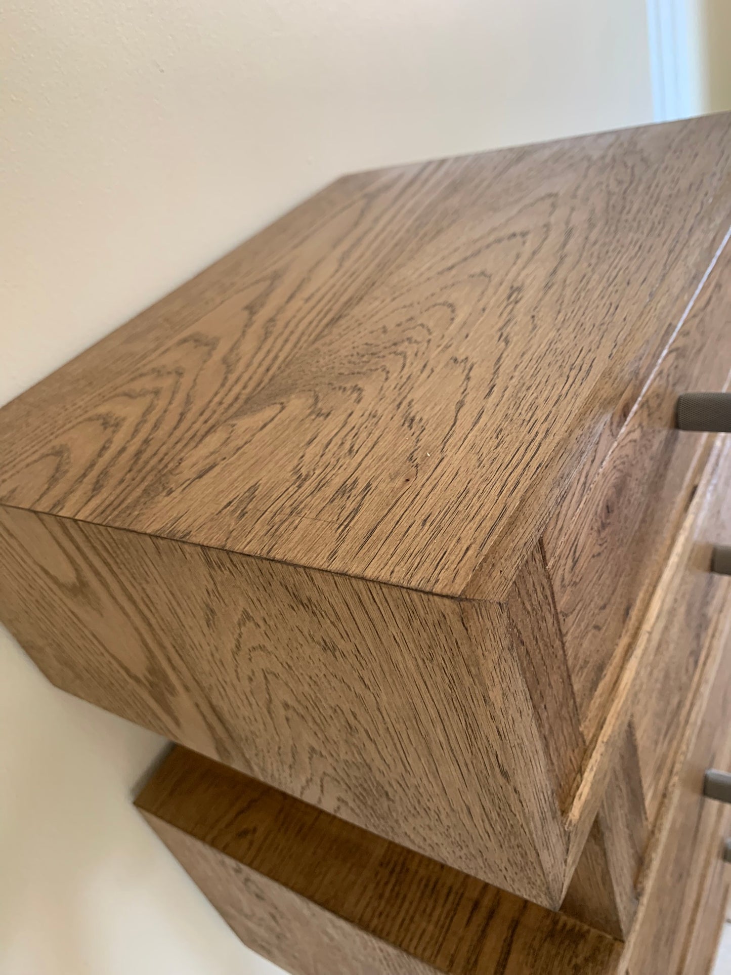 Zig Zag Offset Drawers in Oak