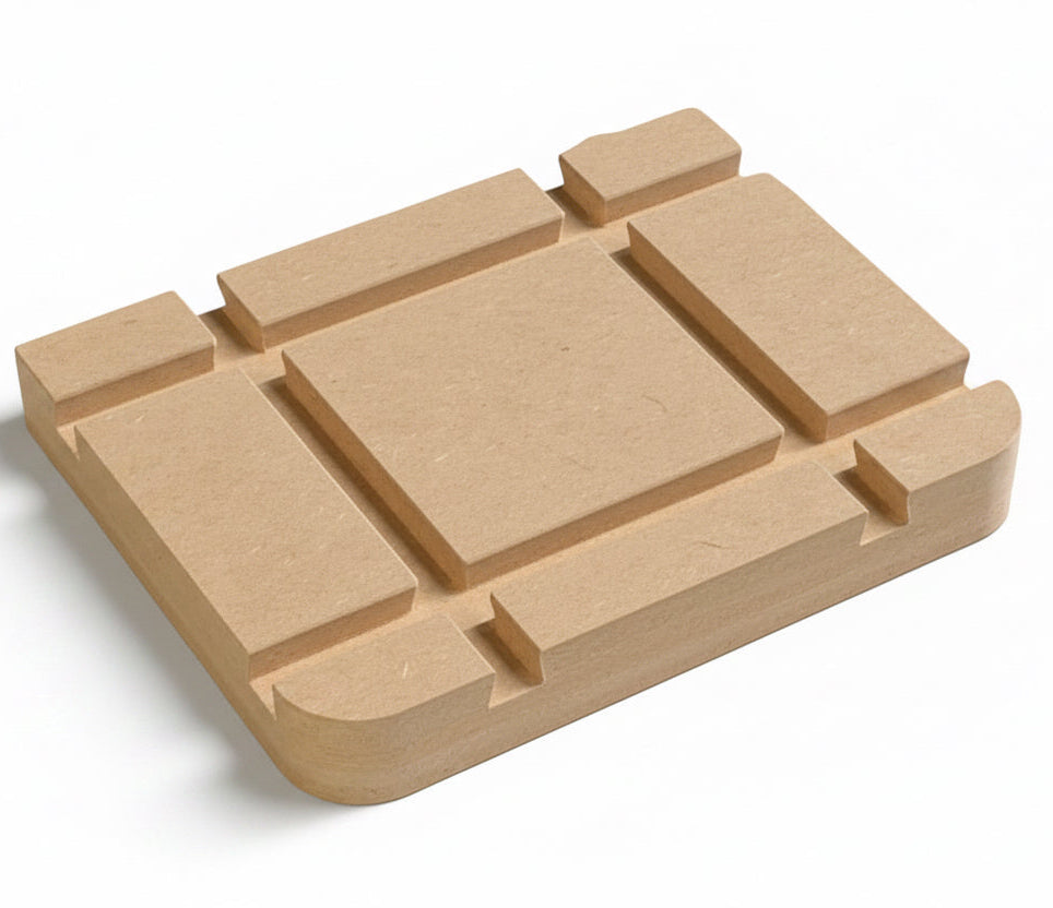 HDS Vertical Fence Board attached to HDS Drill Table Top — front vie