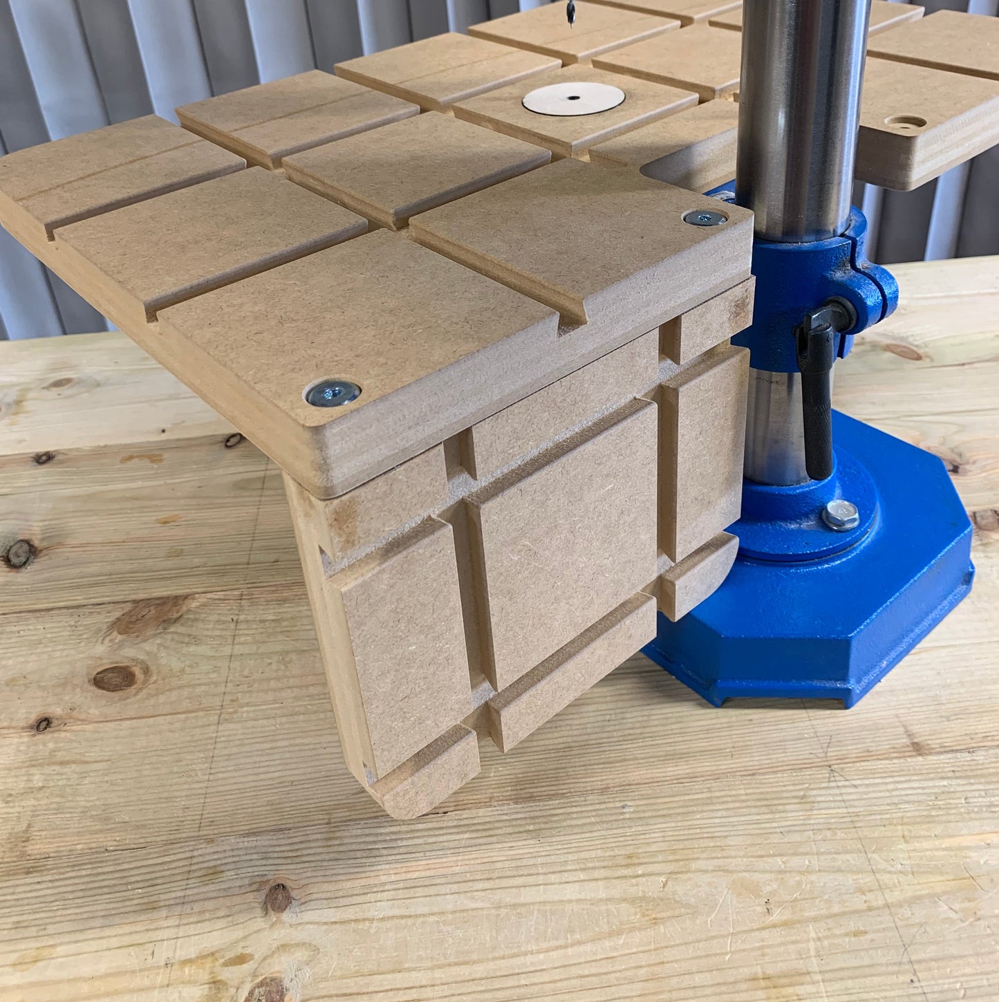 HDS Vertical Fence Board — rear view showing two-bolt attachment