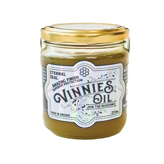 Vinnie's Oil Eternal Seal jar - permanent non-toxic wood sealant
