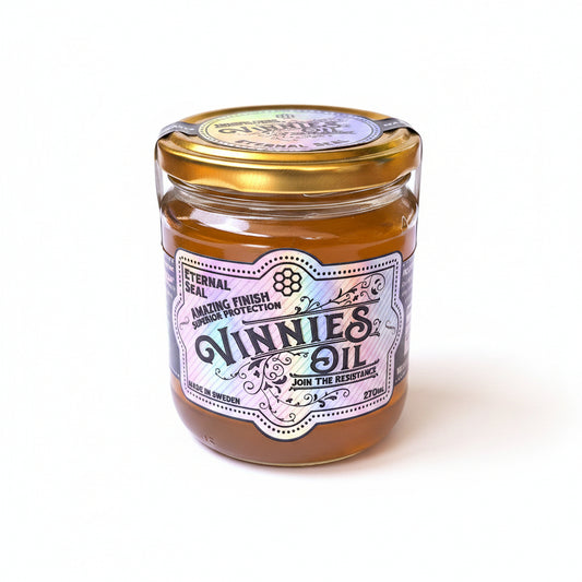 Vinnie's Oil Eternal Seal jar - permanent non-toxic wood sealant